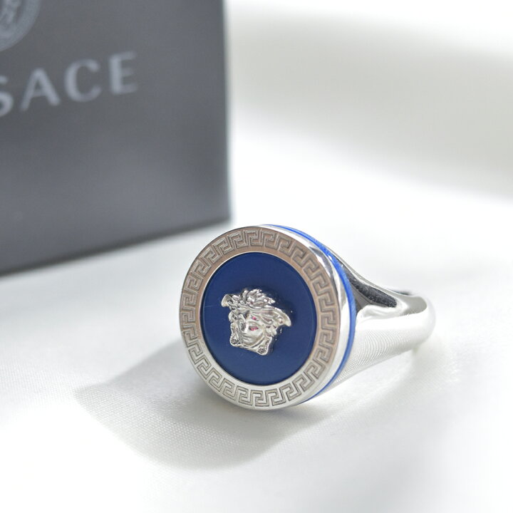 淡水水槽】 👚 ヴェルサーチ Versace リング 指輪 23号 希少シルバー ヴェルサーチVersace リング指輪23号希少シルバー