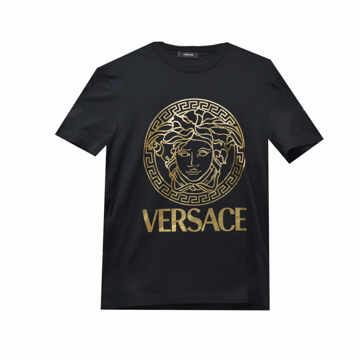 楽天市場】ヴェルサーチ Tシャツ メンズ VERSACE 半袖 ブラック 黒 