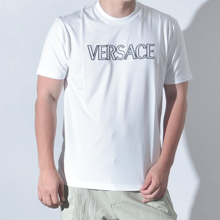 楽天市場】ヴェルサーチ Tシャツ メンズ 半袖 ブランド ロゴ  