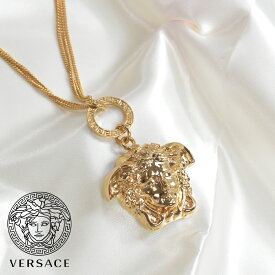 ヴェルサーチ ネックレス メデューサ 3連チェーン グレカ ゴールド メンズ レディース ブランド VERSACE メデューサチェーン 1008765