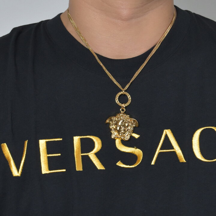 楽天市場】ヴェルサーチ ネックレス メデューサ 3連チェーン グレカ  