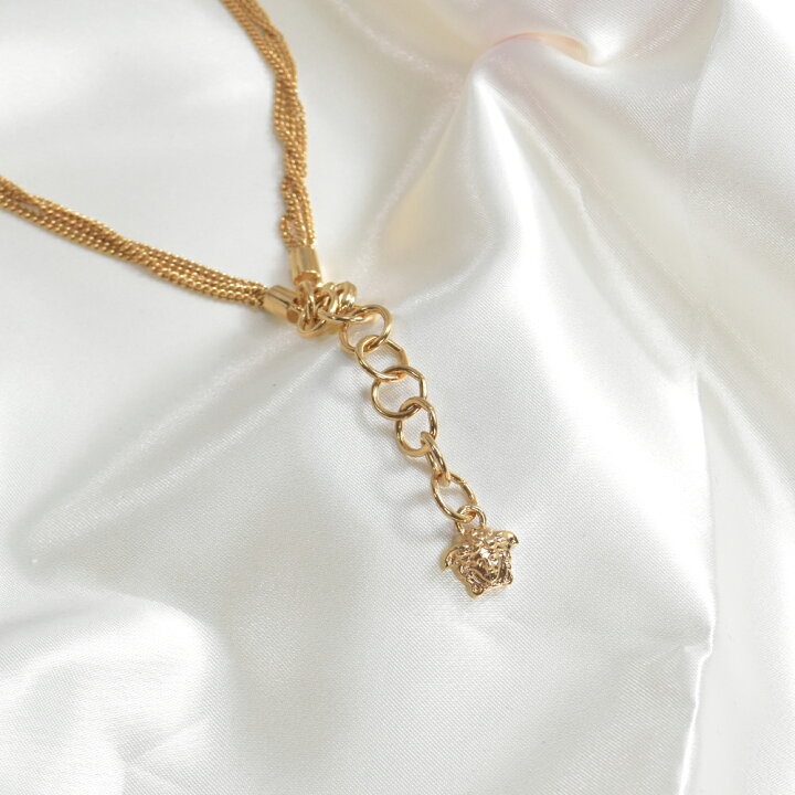 楽天市場】ヴェルサーチ ネックレス メデューサ 3連チェーン グレカ  