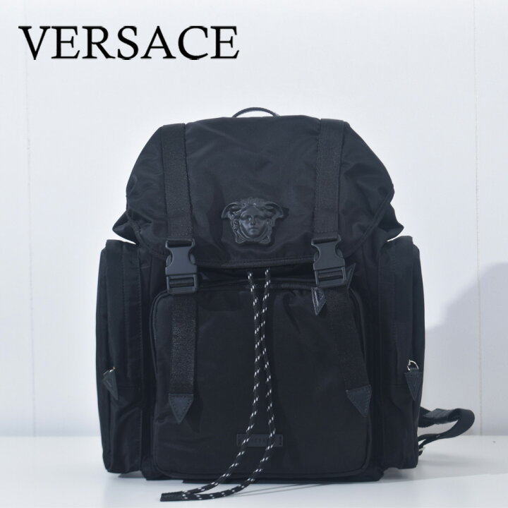 楽天市場】ヴェルサーチ バックパック メデューサ ロゴ ナイロン  