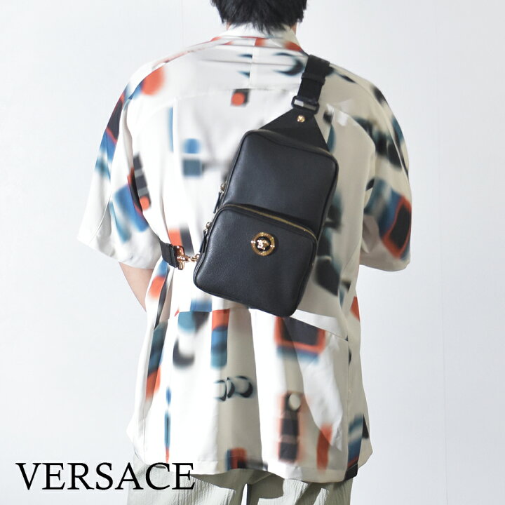 楽天市場】VERSACE ショルダーバッグ スリング カーフレザー 