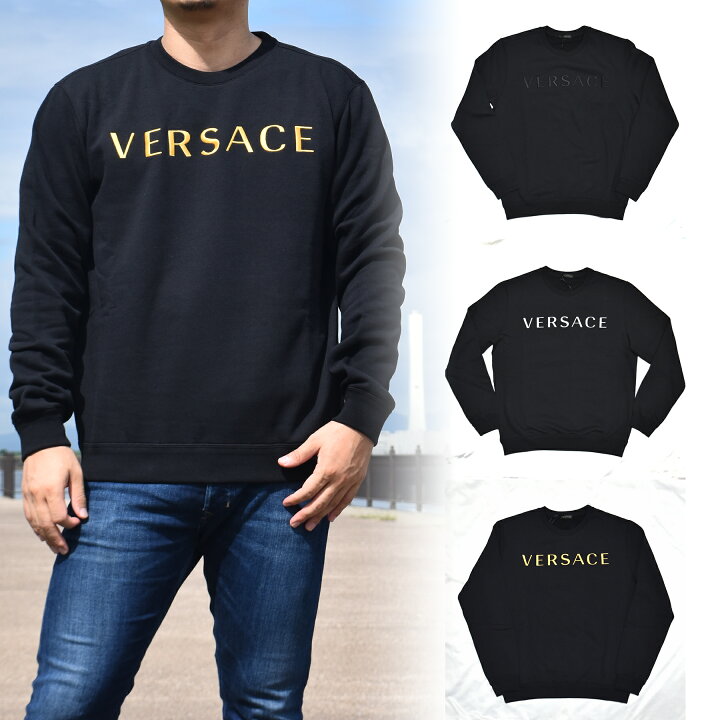 楽天市場】ヴェルサーチ トレーナー メンズ ブランド VERSACE 裏起毛 
