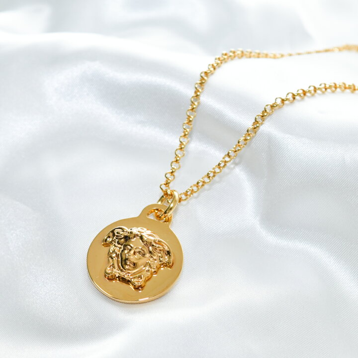 楽天市場】VERSACE ネックレス ゴールド ロゴ メデューサ メンズ 