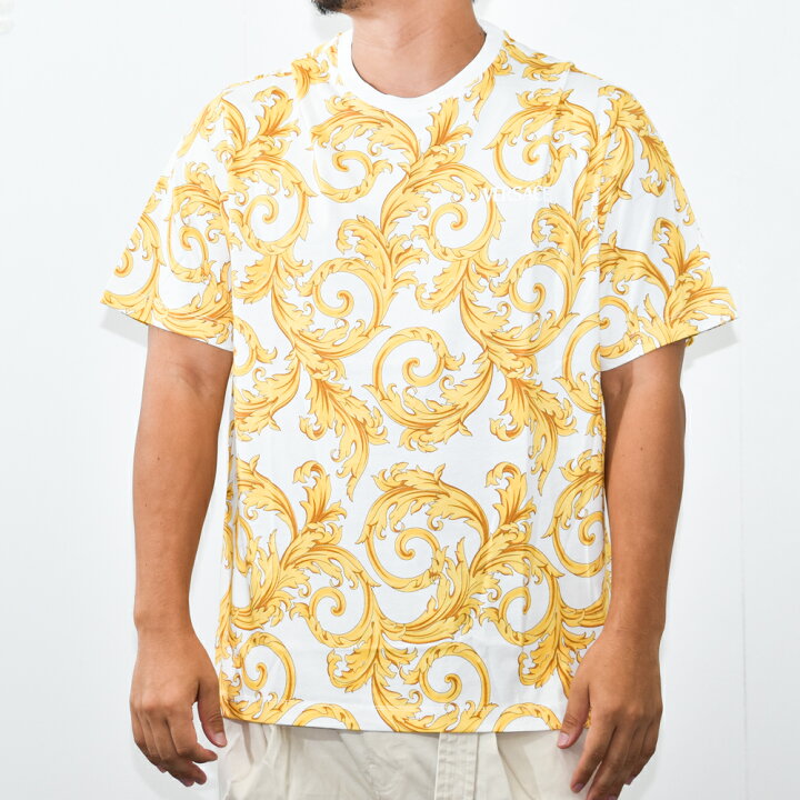 楽天市場】ヴェルサーチ Tシャツ メンズ バロック ジャージーTシャツ 