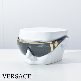 ヴェルサーチ サングラス メデューサ メンズ ブラック ゴールド VERSACE ブランド グレーレンズ かっこいい VE2197-O100087