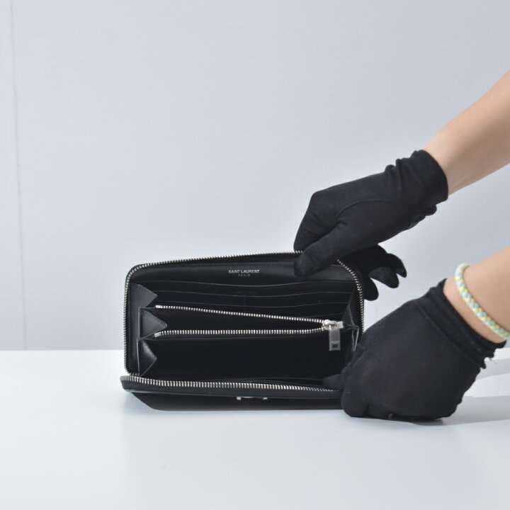 楽天市場】サンローラン 長財布 フルジップウォレット メンズ  