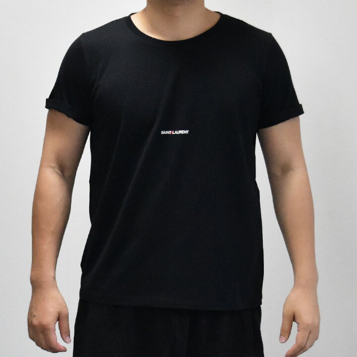 楽天市場】サンローラン Tシャツ ロゴ メンズ 半袖 ショートスリーブ 