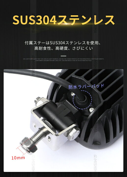 楽天市場】led 作業灯 LED 作業灯 ワークライト 【回転機能付きLED作業 