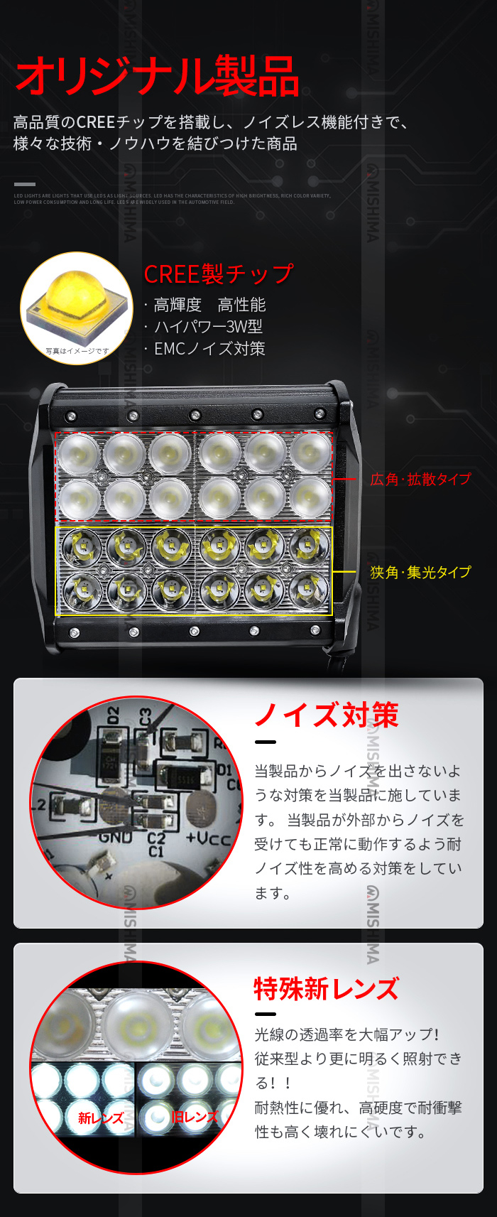 楽天市場】作業灯 LED ワークライト 投光器 【2台/最大14ヵ月保証/高