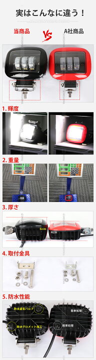 楽天市場】作業灯 LED LED作業灯 ワークライト LEDワークライト 【1台 
