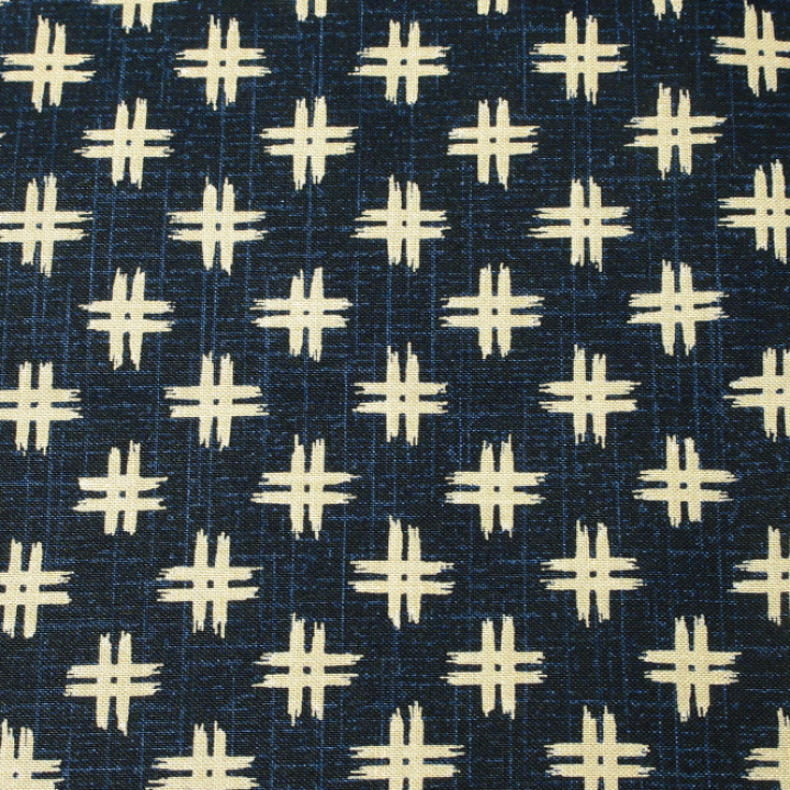 井桁柄の浴衣ブラウス