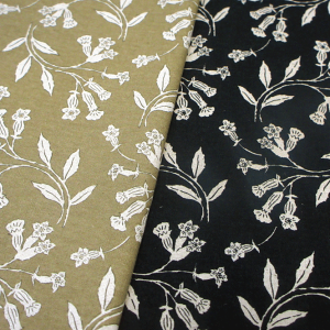 【10cm単位の販売】【綿麻キャンバス生地】カンパニュラ《2色》【綿麻 花柄 フラワー インテリア 雑貨 バッグ エプロン ポーチ ハンドメイド 手づくり】