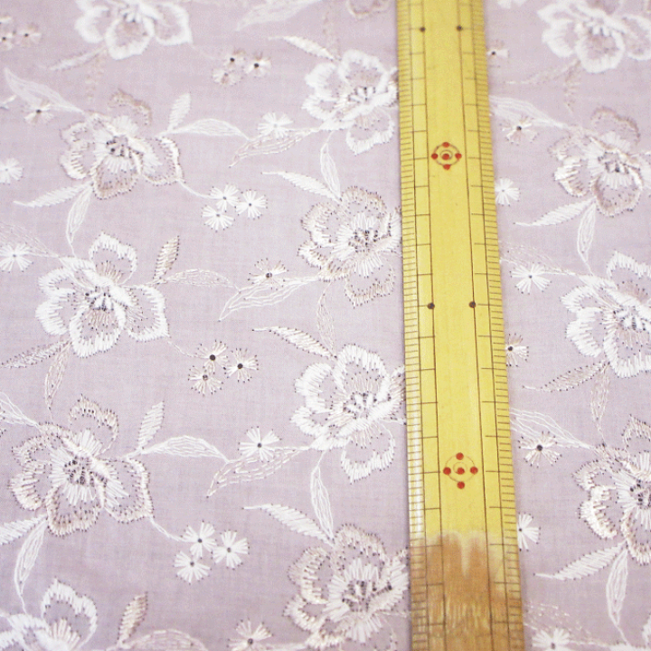 楽天市場】【綿レース生地】刺繍花柄《3色》【60ローン生地