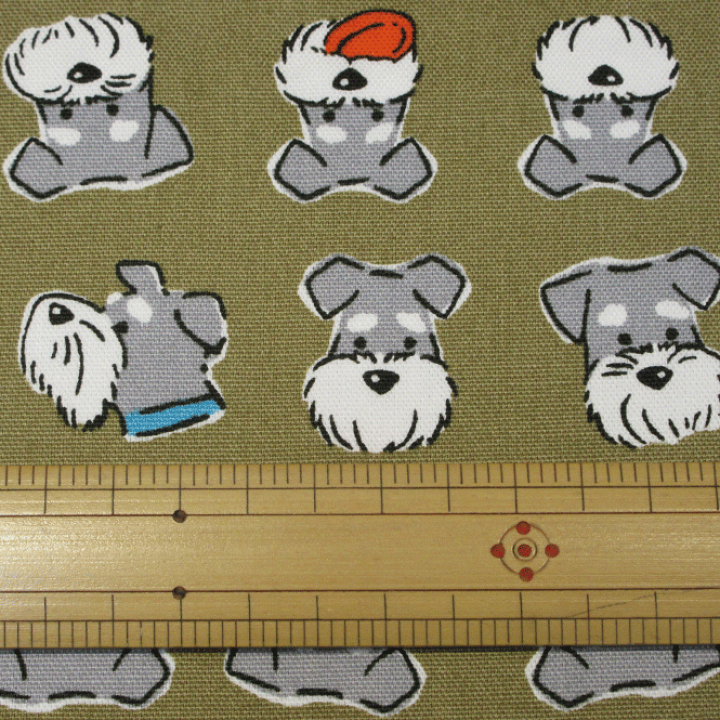 ストック生地　犬雑貨　犬グッズ 楽天市場】（完売しました）オックス 生地 カラフル ドッグ