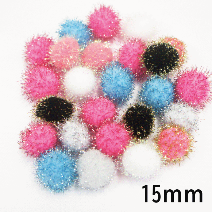 ラメぼんてん １０mm、１５mm、２０mm、２５mm　まとめて　３４６個 000000019154_YZesRNq.jpg