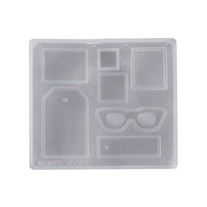 【PADICO/パジコ モールド】ソフトモールド《タグ&キューブ》【レジン レジン液 栞 メガネ 切手 ハンドメイド 手芸 キーホルダー アクセサリー ピアス 小物作り 】