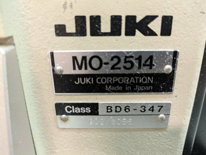 楽天市場】【中古】ジューキ モデルNO－MO-2514型 BD6-347 JUKI 2 