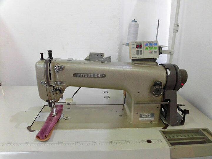 楽天市場】【中古】三菱 1本針上下送り機構、自動糸切ミシン DY-359-22  
