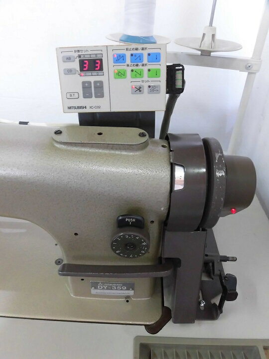 楽天市場】【中古】三菱 1本針上下送り機構、自動糸切ミシン DY-359-22  