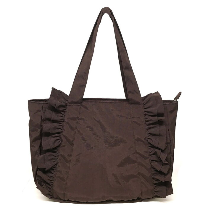 楽天市場】ショルダーバッグ フリル トートバッグ 大容量 ナイロン  
