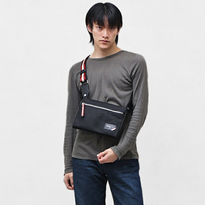 楽天市場】バリー BALLY ナイロン×レザー クロスボディ ショルダー  