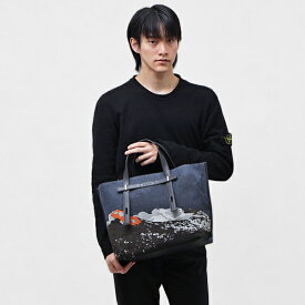 フルラ FURLA MAN ジョーヴェ GIOVE L CASUAL TOTE ジャガード×レザー ボルケーノポッププリント トートバッグ ビジネスバッグ ブルー基調 A4対応 カジュアル 通勤 仕事 [メンズ][レディース] U667M07 BX1926 1057_1791S 【NS10】