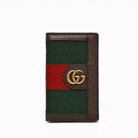 グッチ GUCCI ウェブ WEB WG キャンバス×レザー カードケース カードホルダー パスケース 定期入れ グリーン×レッド×ブラウン [メンズ][レディース] 722932 HE2VT 8742