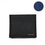 バリー BALLY レザー ウォレット 二つ折り 折財布 [小銭入れなし] ブラック(内側ブルー) [メンズ] BOLLENUS.ES I9G8R 6302806【C9】【NS10】