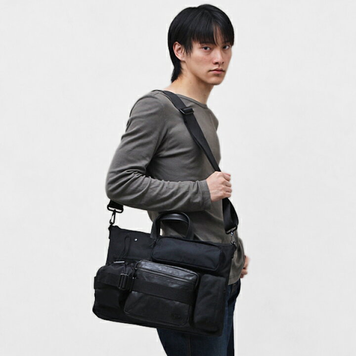楽天市場】ディーゼル DIESEL 本革 ポリエステル×レザー 2WAY ビジネス  