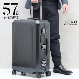ゼロハリバートン ZERO HALLIBURTON Medium Travel Case アルミニウム キャリーオン 4輪 スーツケース ブラック 57L(4～5泊程度) Mサイズ [メンズ] 94226 01 BLACK