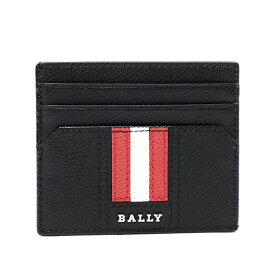 バリー BALLY レザー カードケース ブラック×レッド系 [メンズ] TALBYN.LT 10 BLACK 6224218 ギフト【C5】【NS10】