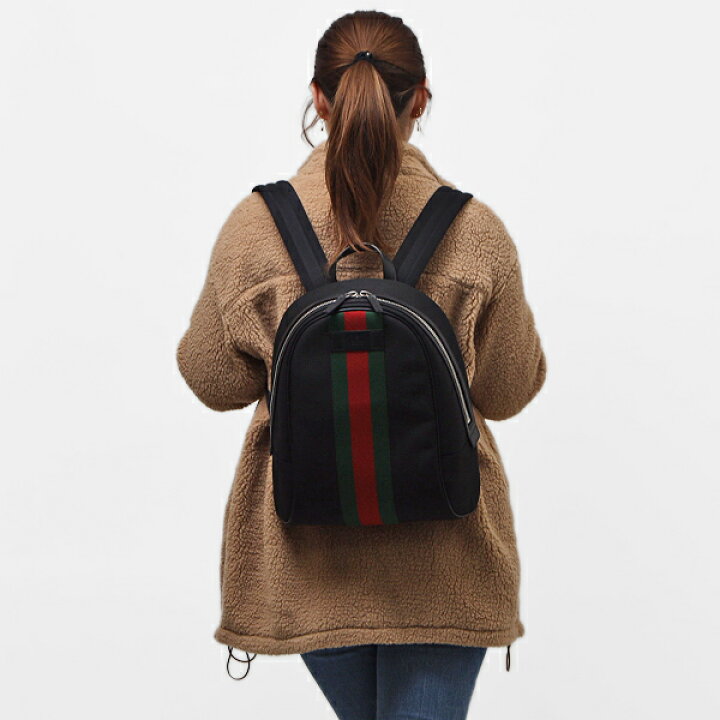 楽天市場】グッチ GUCCI テクノキャンバス×レザー ウェビングライン 