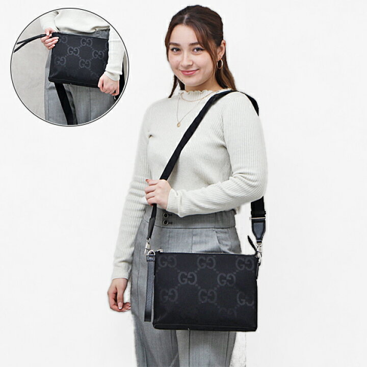 楽天市場】グッチ GUCCI ジャンボGG キャンバス×レザー ミディアム 