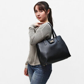 フルラ FURLA 1927 L TOTE 36 SOFT レザー トートバッグ ハンドバッグ ビジネスバッグ ブラック A4対応 カジュアル 通勤 仕事 [レディース] WB01099 HSF000 1007_O6000