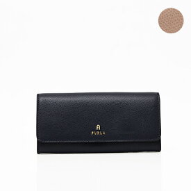 フルラ FURLA カメリア CAMELIA CONTINENTAL WALLET SLIM レザー ウォレット かぶせ 二つ折り 小銭入れ付き 長財布 ブルー系(内側：ベージュ) [レディース] WP00324 ARE000 1007_2717S