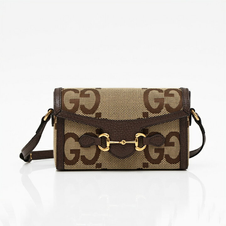 楽天市場】グッチ GUCCI ホースビット 1955 GGキャンバス×レザー ミニ 