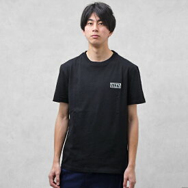 ヴァレンティノ バレンチノ VALENTINO コットン ラバーロゴ入り 半袖 Tシャツ ブラック [メンズ][レディース] UV3MG08G6LC 0NO