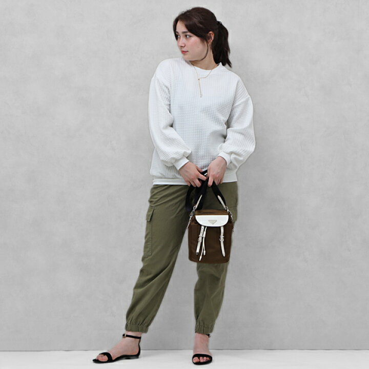 楽天市場】プラダ PRADA アウトレット PELLETTERIA ナイロン×レザー 