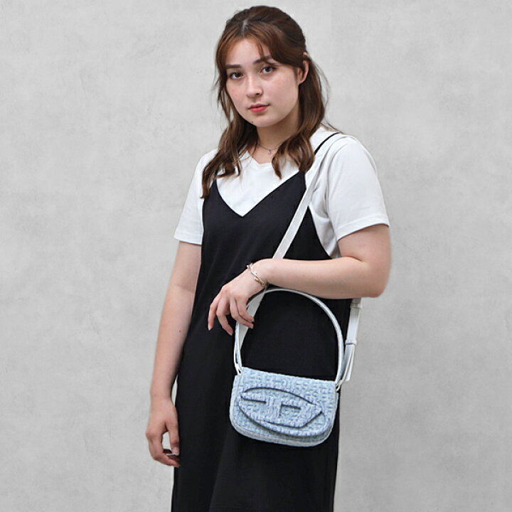 楽天市場】ディーゼル DIESEL 1DR モノグラムデニム×レザー ラウンドD  