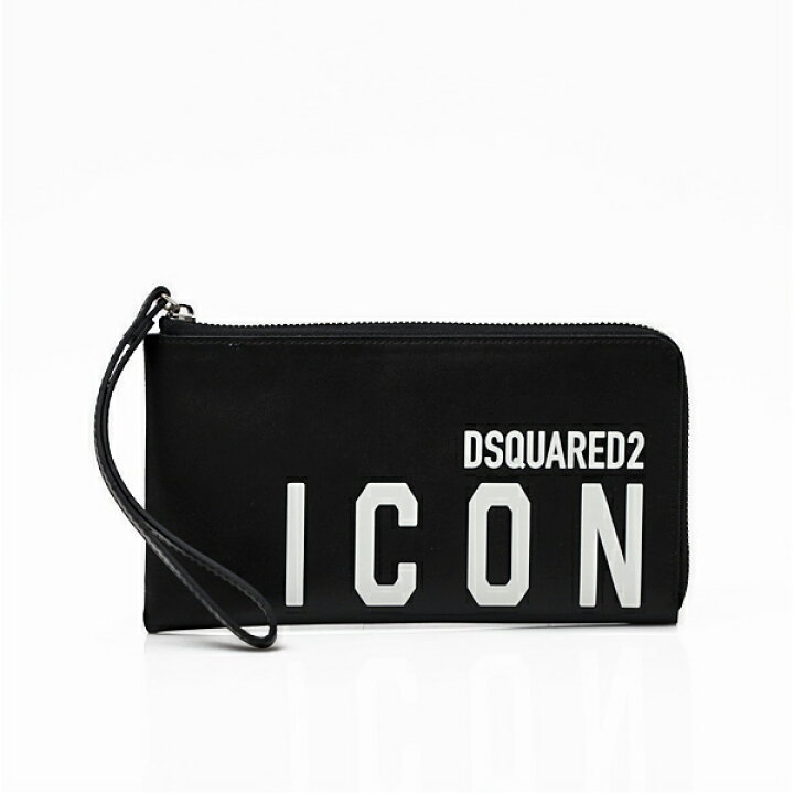 楽天市場】ディースクエアード DSQUARED2 BE ICON レザー クラッチ 