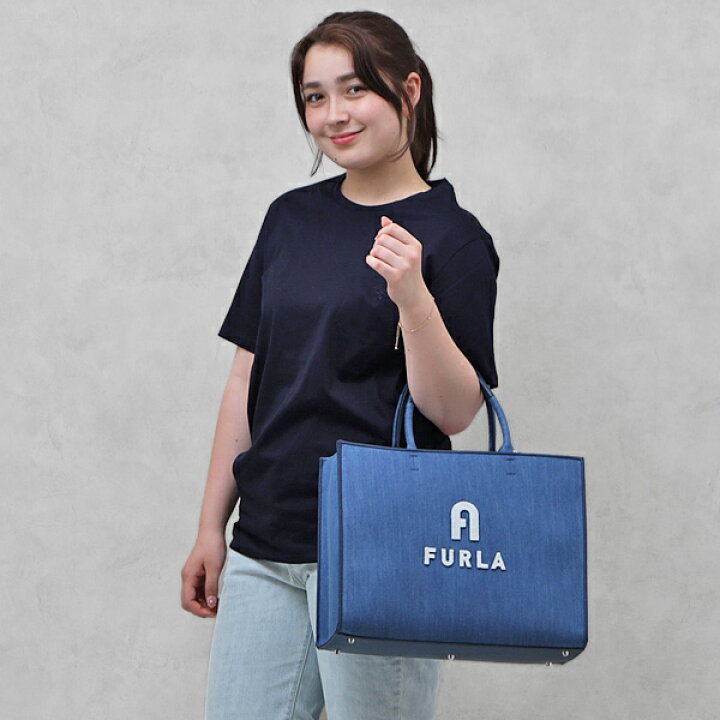 Furla Opportunity Denim Tote Bag | Blue | FARFETCH｜トートバッグ