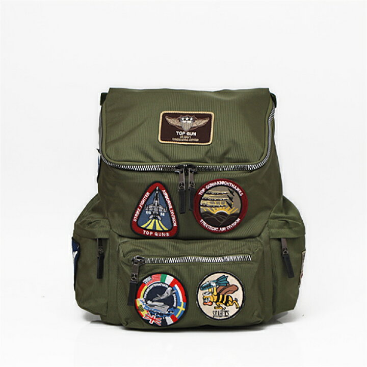 楽天市場】トップガン TOPGUN ナイロン ワッペン付き リュックサック 