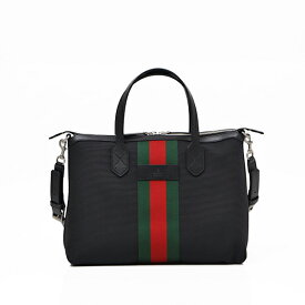 グッチ GUCCI アウトレット ウェブストライプ テクノキャンバス×レザー 2WAY トートバッグ A4収納 ビジネスバッグ ブラック基調 [レディース][メンズ] 630923 KWT7N 1060