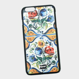 【厳選プライス！】ドルチェ&ガッバーナ ドルガバ DOLCE&GABBANA iPhone6S plus用 スマホ ケース カバー 型押しレザー フラワー柄 ホワイト基調 BI2126 AC597 HW0032 【K8】