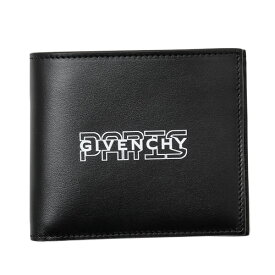 【厳選プライス！】ジバンシー GIVENCHY レザー ウォレット 折財布 [小銭入れなし] ブラック [メンズ] BK60005 K0S1 004【K3】