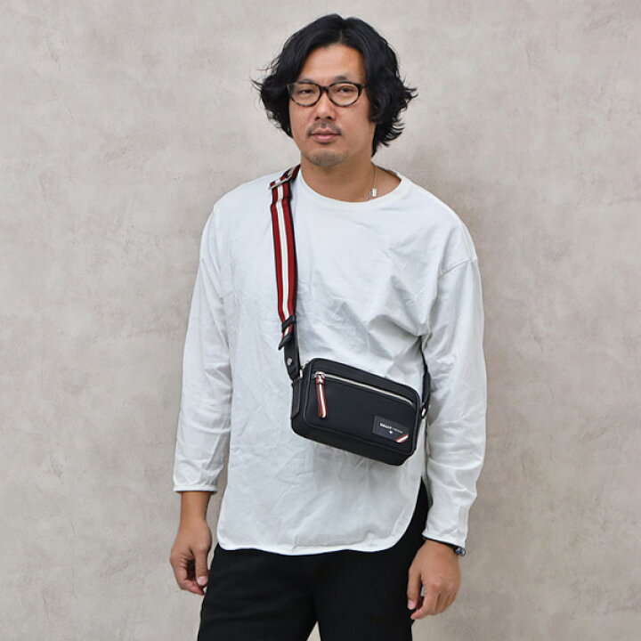 楽天市場】【再入荷！】バリー BALLY ナイロン×レザー クロスボディ 