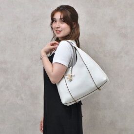 トッズ TOD'S TSB SACCA MEDIA Tタイムレス ミディアム レザー トートバッグ ショルダーバッグ ホワイト系 [レディース] XBWTSBE0300 Q8E B015